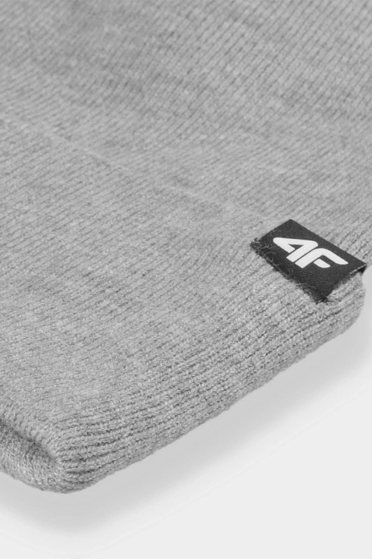 Dvojvrstvá zimní pánská čepice 4FAW23ACAPM316-25M šedá univerzální