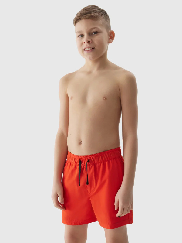 Chlapecké plážové šortky typu boardshorts 4F - červené Velikost: 158/164
