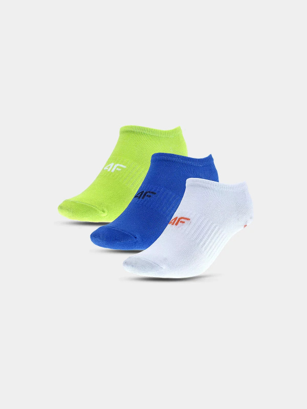 Chlapecké kotníkové ponožky casual (3Pack) 4F - multibarevné Velikost: 32-35
