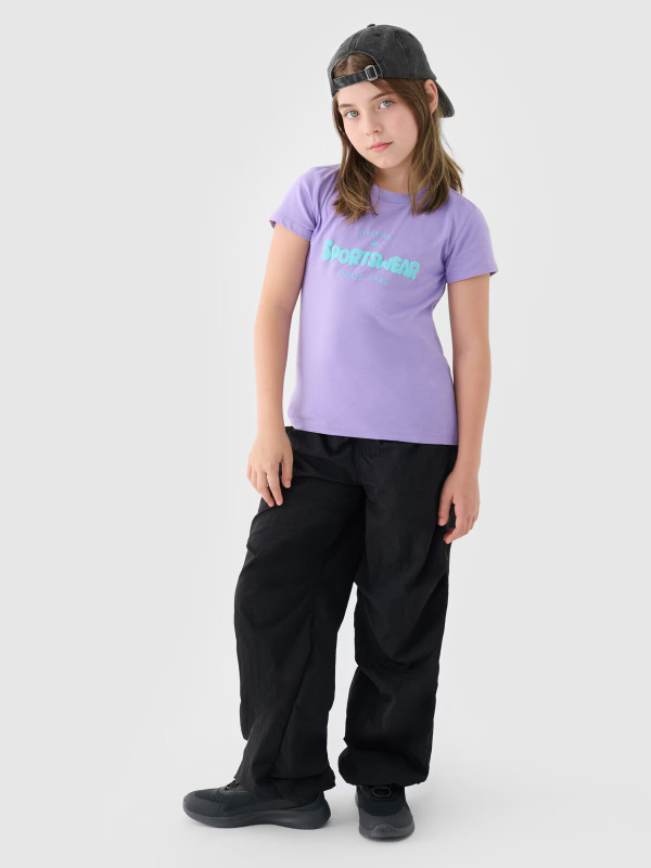 Dívčí tričko s potiskem 4F Velikost: 140