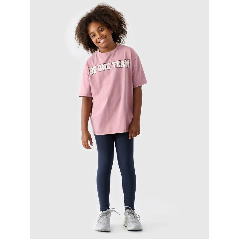 Dívčí pletené legíny 4F Junior 4FJWMM00TTIGF178-31S 158