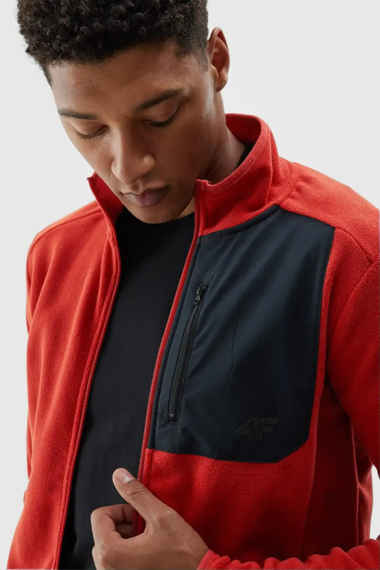 Pánský Polar S Límcem Regular 4F Oranžový 4FWAW24TFLEM250-70S 3XL