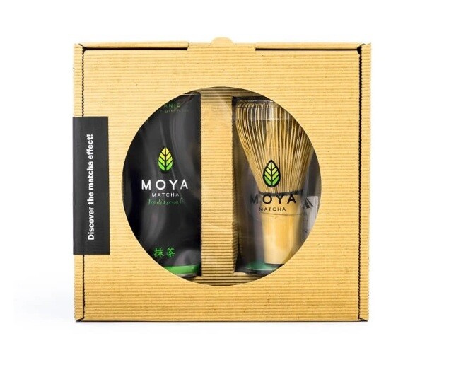Dárkový set MATCHA TRADITIONAL s metličkou