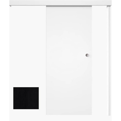 Posuvný systém na stěnu DRE pro dveře 80cm černý matný POSUVNSCER80