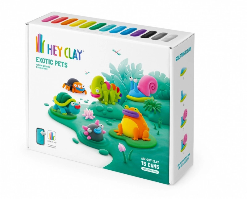Hey Clay kreativní sada - Exotické zvířáta TM Toys Sp. z o.o.