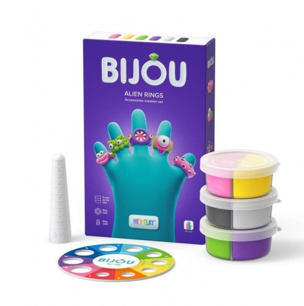 TM Toys Hey Clay Bijou kreativní sada Prstýnky