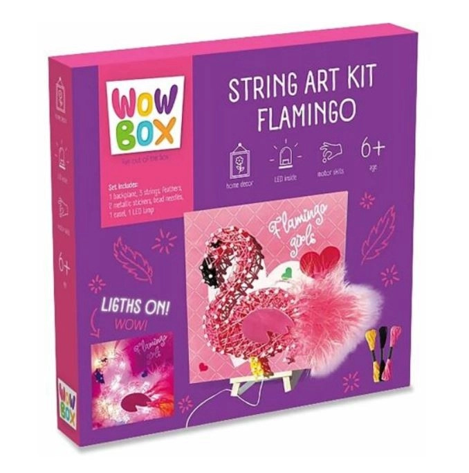 Kreativní sada String Art Plameňák