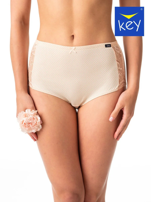 Kalhotky Key LPF 616 A24 A'2 M-3XL broskvově bílá 3xl