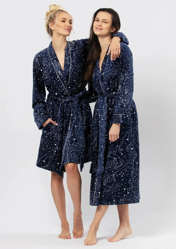 Dámský župan Key LGL 911 B24 S-XL tmavě modrá S/M