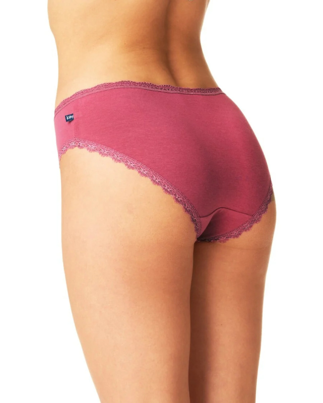 Dámské kalhotky Key LPC 785 A'2 S-2XL bordó-béžová S