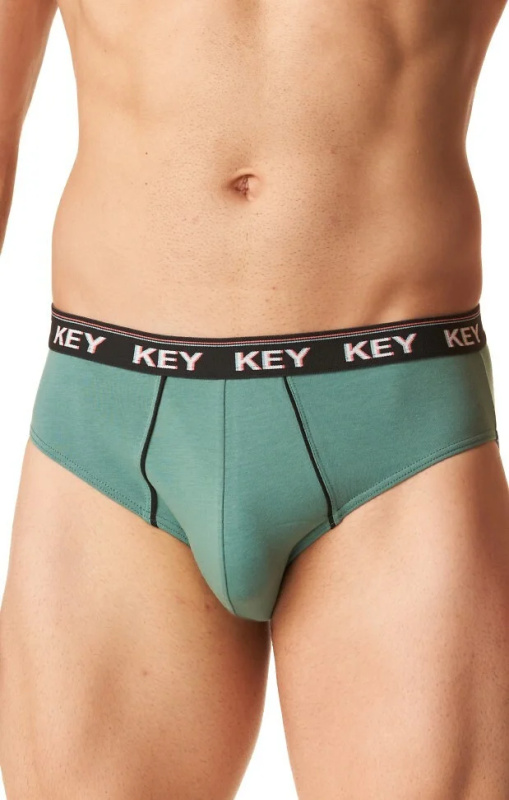 Pánské slipy Key MPP 248 A'2 M-2XL zeleno-černá XXL