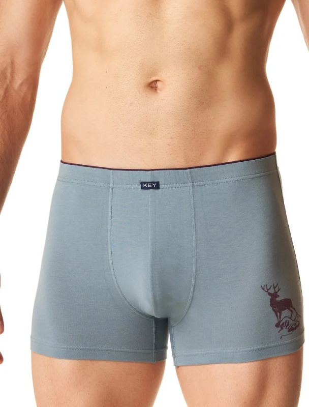 Pánské boxerky Key MXH 602 A24/25 M-2XL šedá M