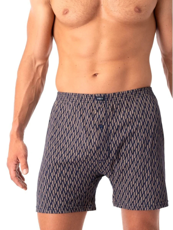 Pánské boxerky Key MXC 821 M-2XL tmavě modrá L