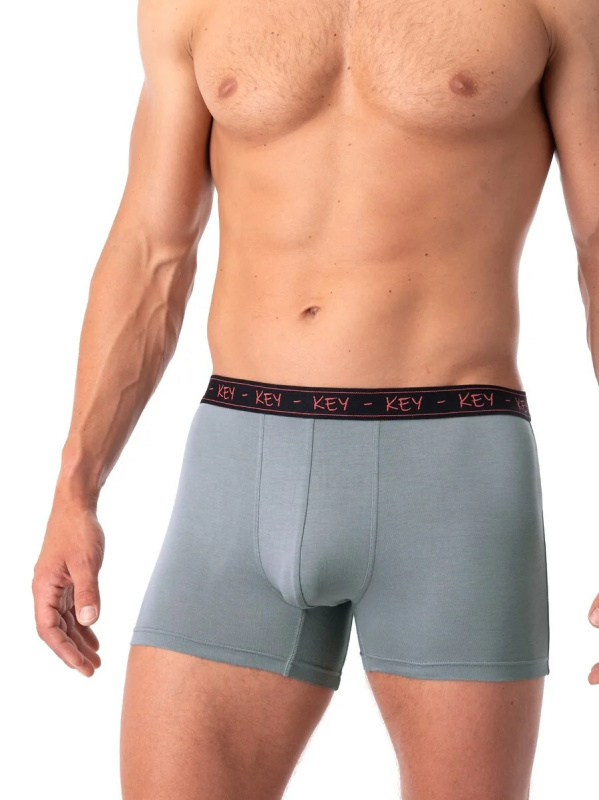 Boxerky Key MXH 178 Bamboo A25 M-2XL šedá XXL