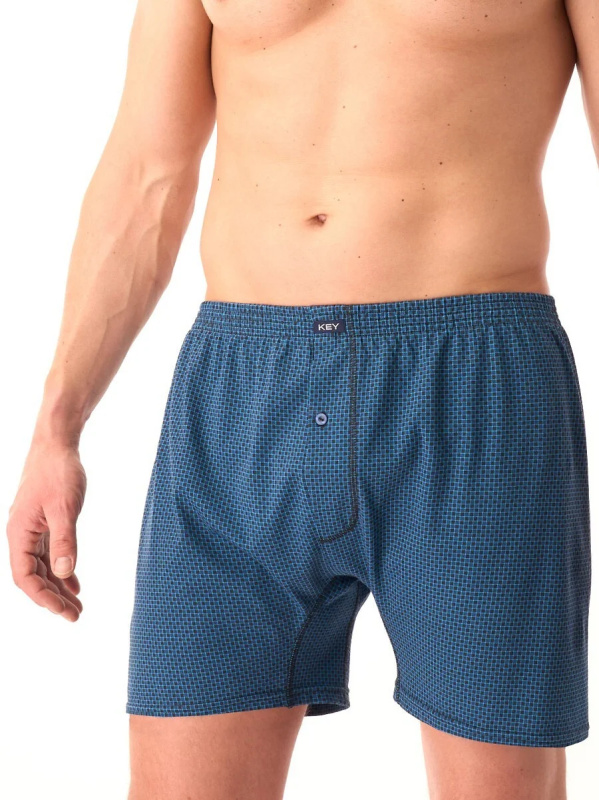 Boxerky Key MXC 946 A25 M-4XL tmavě modrá 3XL