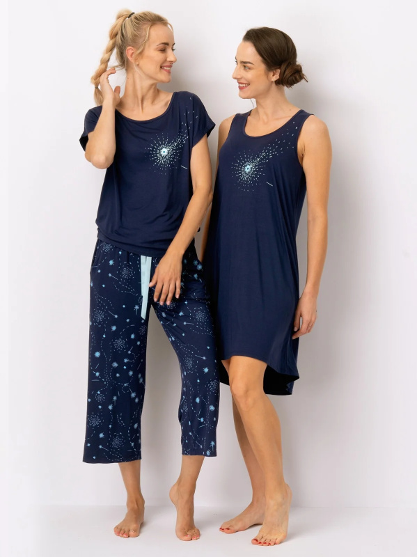 Košile Key LND 764 A25 sz/r viskóza S-XL tmavě modrá S