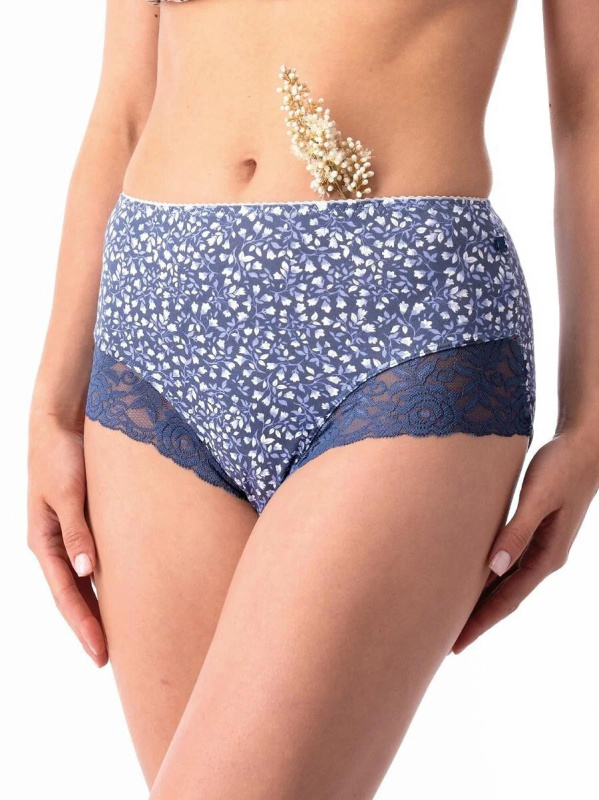 Kalhotky Key LPF 526 A25 A'2 M-3XL tmavě modrá a bílá XXL