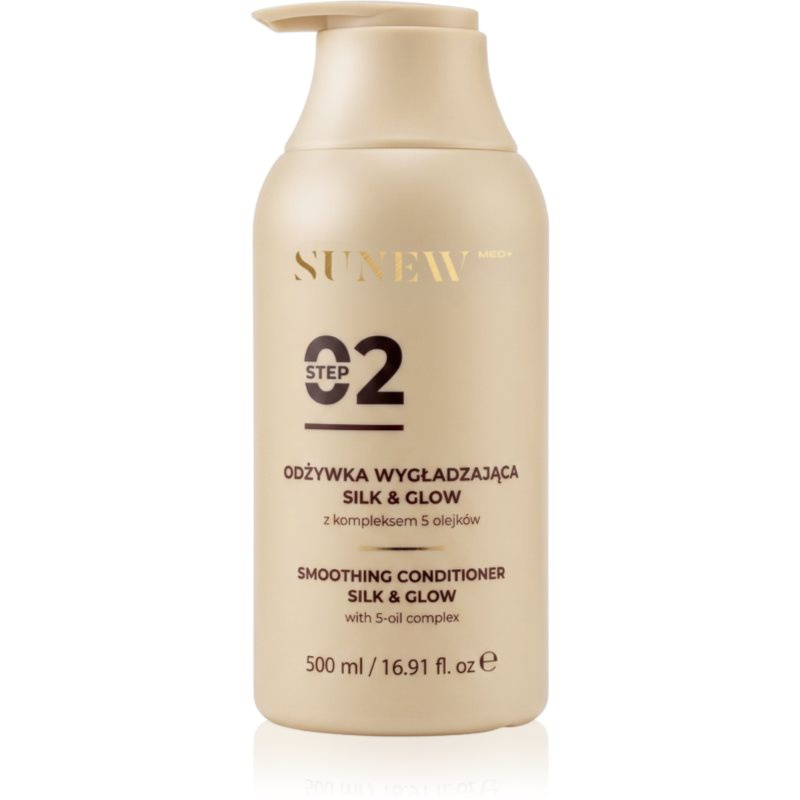 SUNEWMED+ Silk & Glow Repairing Conditioner vyhlazující kondicionér pro lesk a hebkost vlasů 500 ml