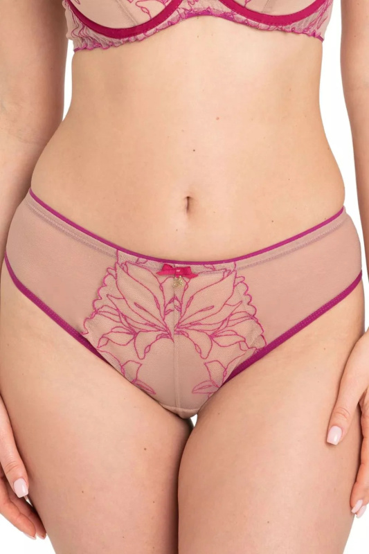 Dámské kalhotky Irina M300 fuchsia - Samanta béžová S