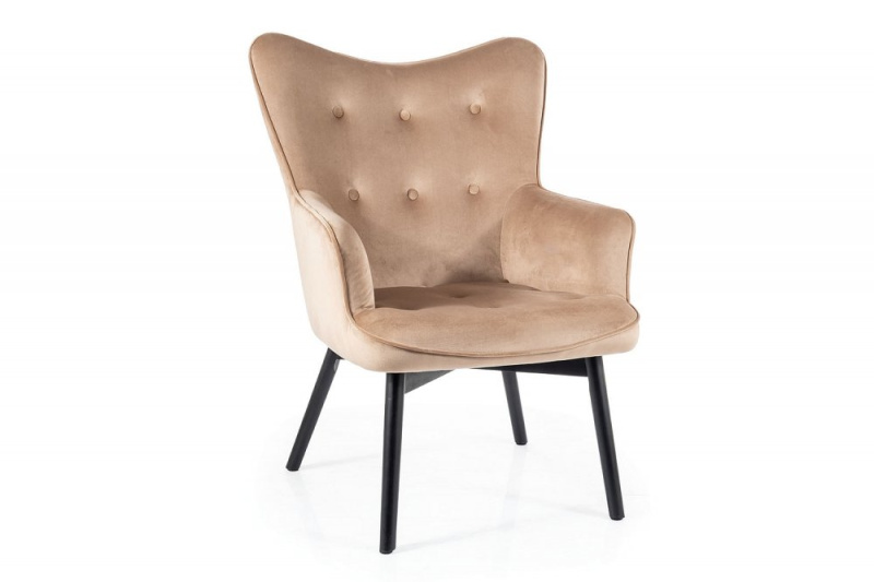 Fotel Carmen Velvet CARMENVBEC