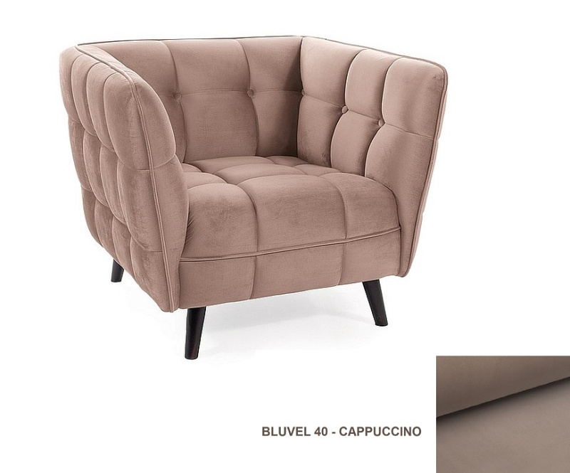 Křeslo Castello Velvet 1 CASTELLO1V40