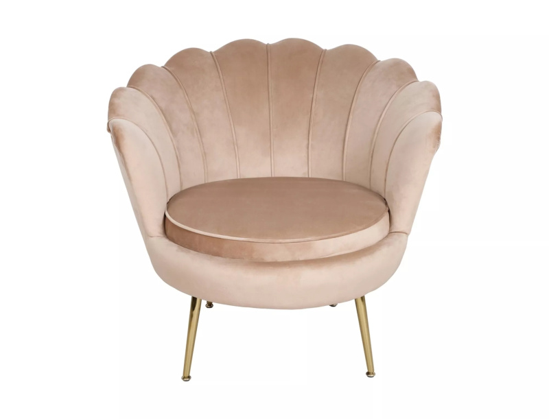 Fotel Camellia 1 Velvet CAMELLIAV1BEZL