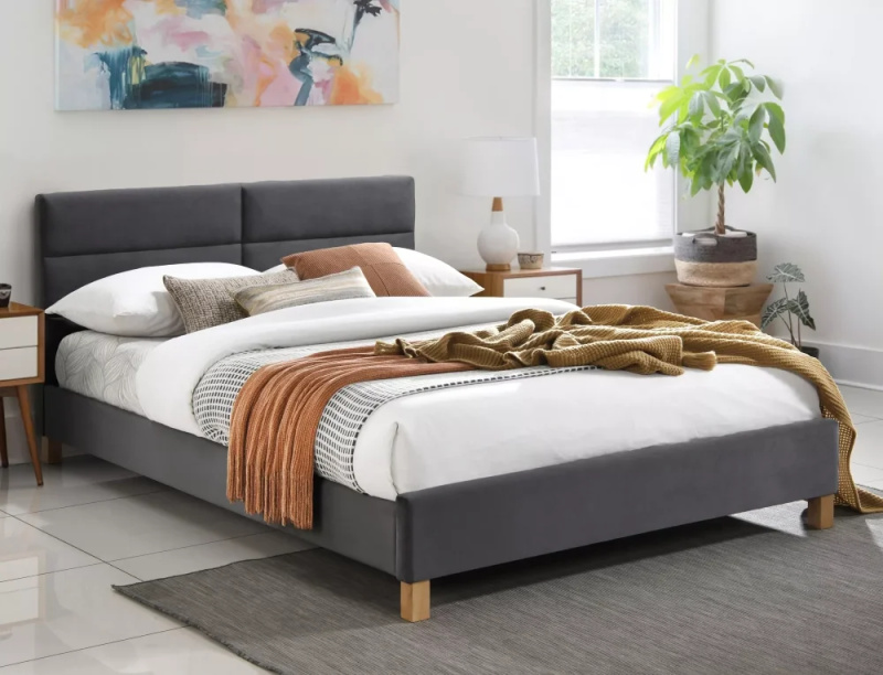 Sametová postel Sierra SIERRAV140SZD