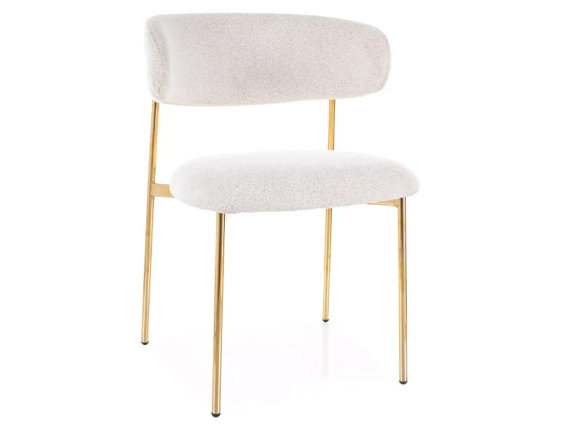 Sametová jídelní židle Druid 6 – béžová