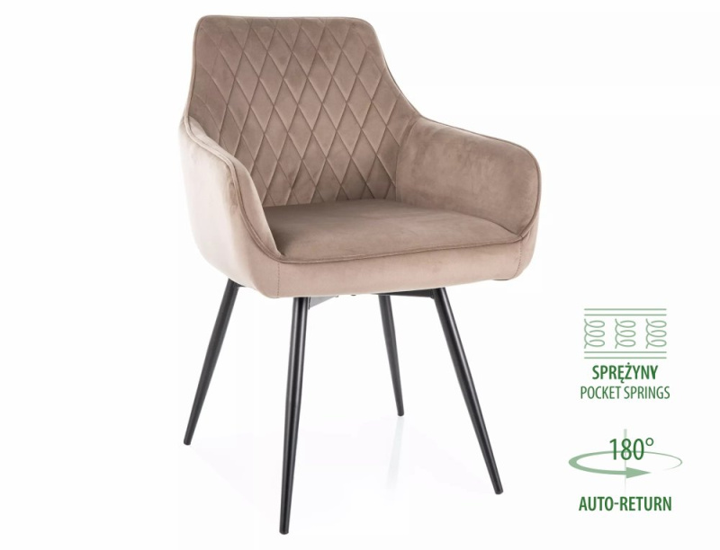 Krzesło Marlo Velvet MARLOVCCBE