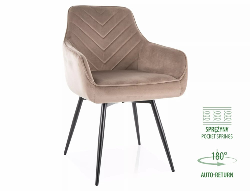 Krzesło Servio Velvet SERVIOVCCBE