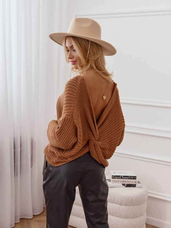 Svetr hnědý Cocomore cmgB085.R41