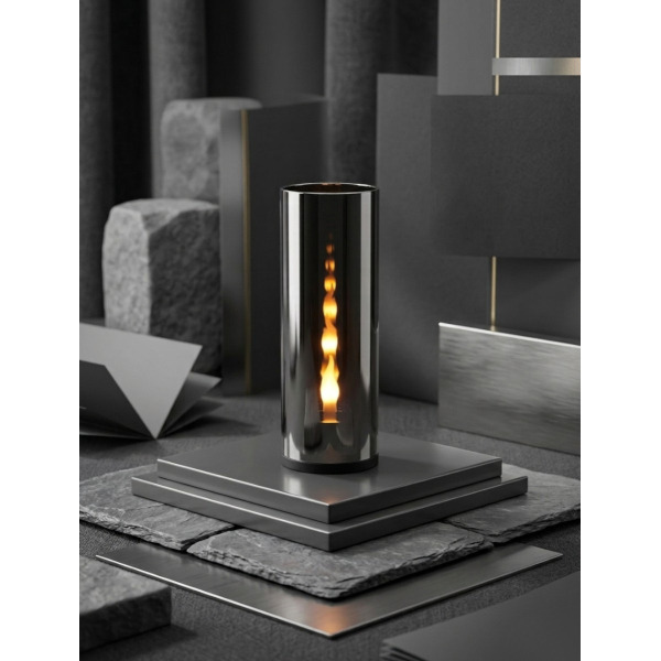 LED svíčka SKLO tuba 125x60 mm