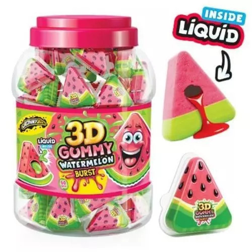 JohnyBee želé dóza @60ks 3d gummy watermeloun burst /6/ 1080g