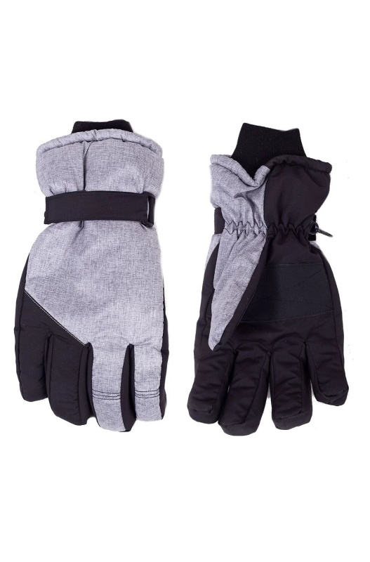 Lyžařské rukavice YOCLUB REN-0300F šedá 22 cm