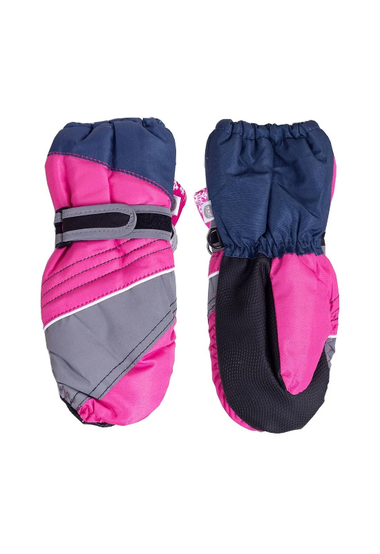 YOCLUB REN-0316G Dívčí lyžařské rukavice směs barev 16 cm