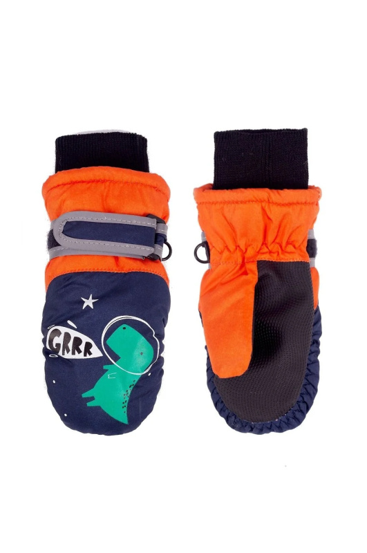 Lyžařské rukavice YOCLUB REN-0324 směs barev 12 cm