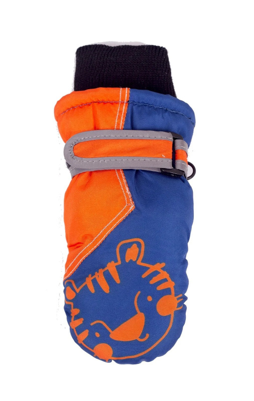 Lyžařské rukavice YOCLUB REN-0325 C Boy džínovina 12 cm