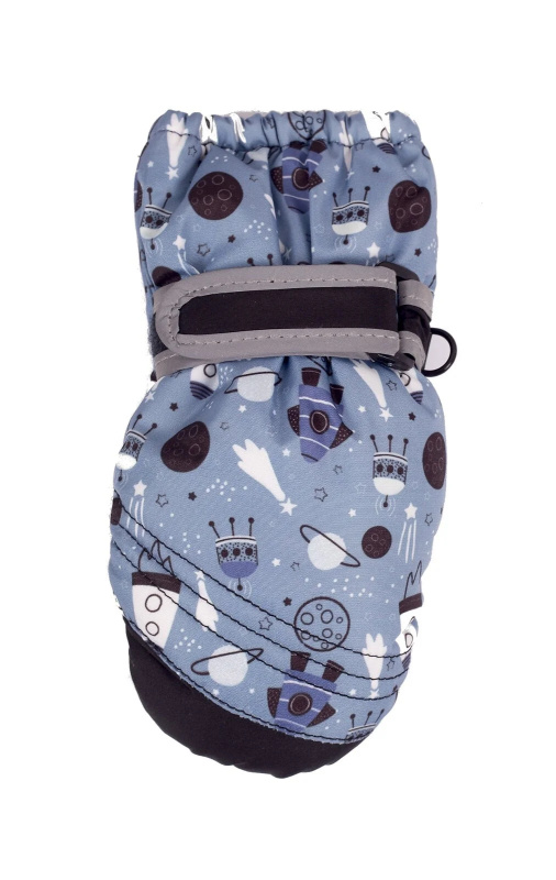 YOCLUB REN-0326C Chlapecké lyžařské rukavice džínovina 10 cm