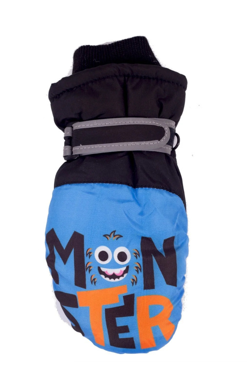 YOCLUB REN-0328C Chlapecké lyžařské rukavice modrá 12 cm