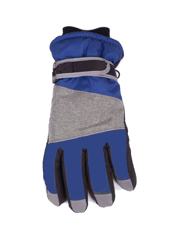 Lyžařské rukavice YOCLUB REN-0339C modrá 16 cm