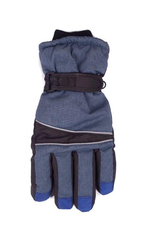 Lyžařské rukavice YOCLUB REN-0345 modrá M-L