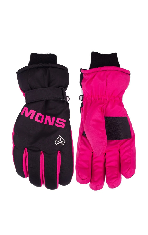 Lyžařské rukavice YOCLUB REN-0353K černá S-M