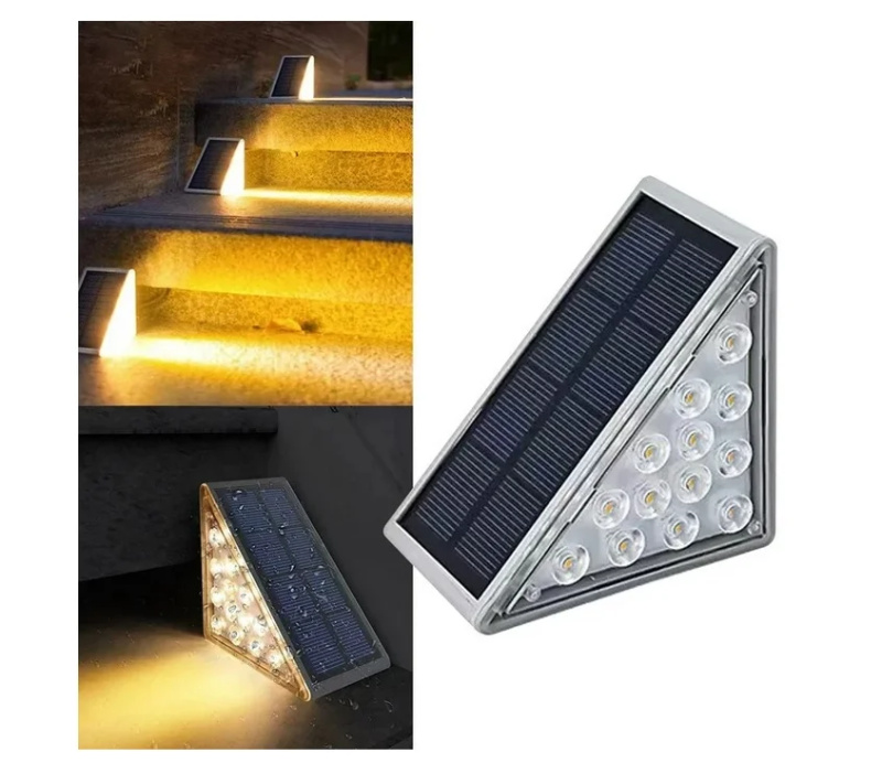 AFF Sada solárního schodišťové osvětlení - LED bílé světlo - 6ks