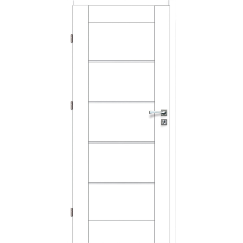 Voster Rámové falcové interiérové dveře VINCI 10, fólie Finish, bílá, 60 L