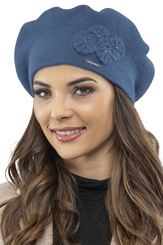 Dámský baret Vivisence 7006 Barva: Modrá, Velikost: UNI