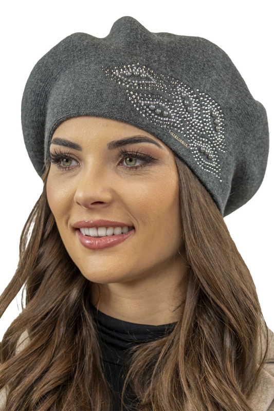 Dámský baret Vivisence 7051 Barva: Šedá, Velikost: UNI