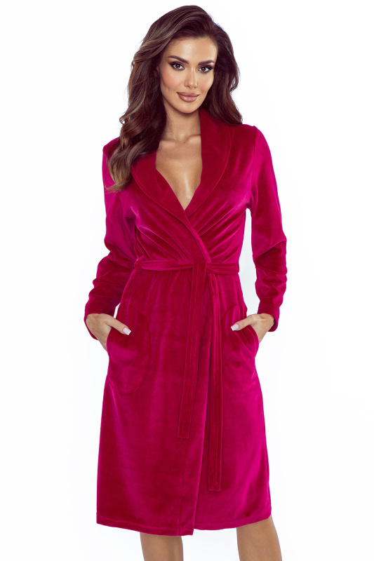 Dámský župan Vivisence 5022 Barva: Růžová - tmavě, Velikost: 2XL