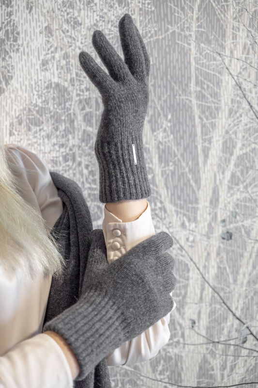 Rukavice Vivisence 7201 Barva: Šedá, Velikost: UNI