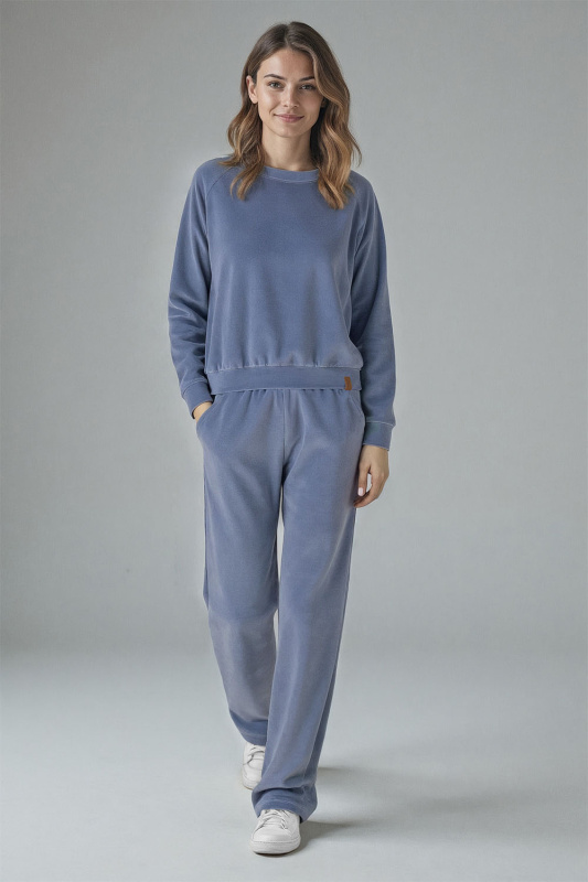 Dámská tepláková souprava Vivisence 9206kmpl Barva: Modrá, Velikost: 2XL
