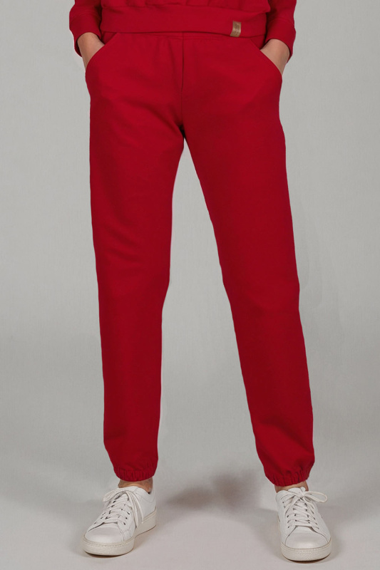 Dámské tepláky Vivisence 9104 Barva: Červená, Velikost: 2XL